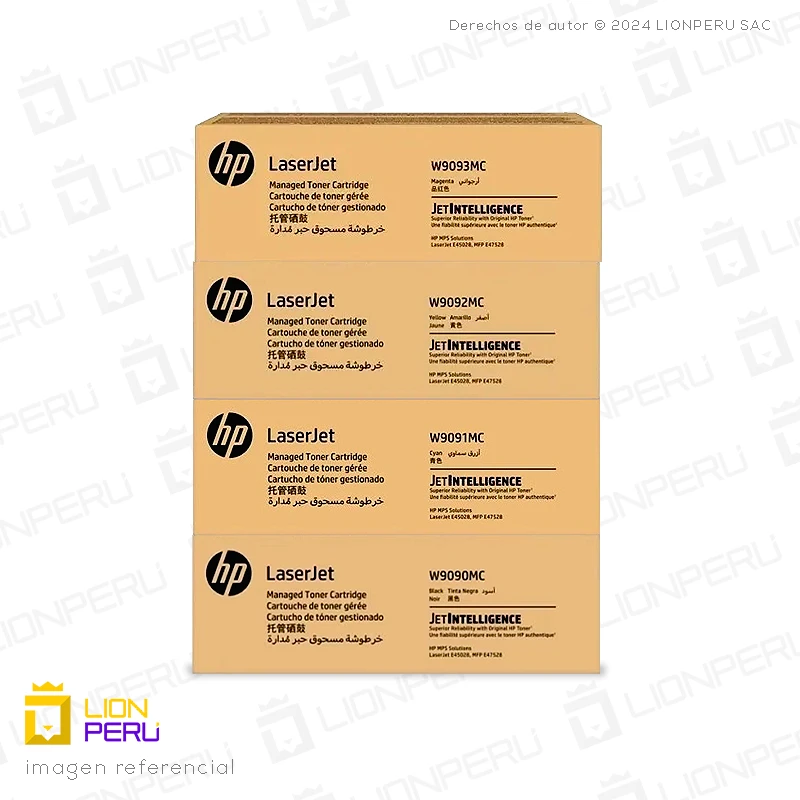 Kit Toner HP W9090MC Original para HP Managed E45028 y E47528