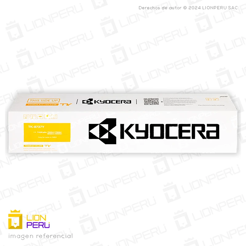 Toner Kyocera TK-8737Y Cartucho TK8737Y Original Yellow