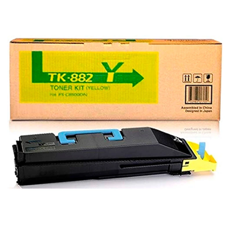 Toner Kyocera TK-882Y Cartucho TK882Y Original Amarillo