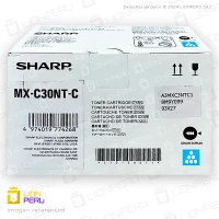 Toner Sharp MX-C30NTC Cyan Cartucho Original