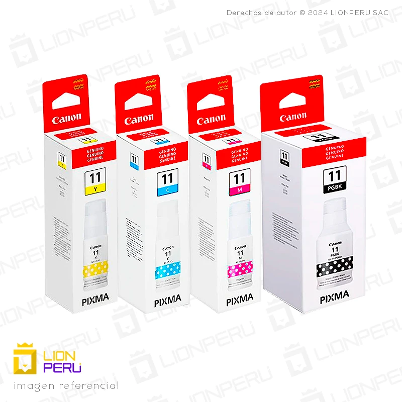 Tinta Canon GI-11 Botella Original Pack Completo