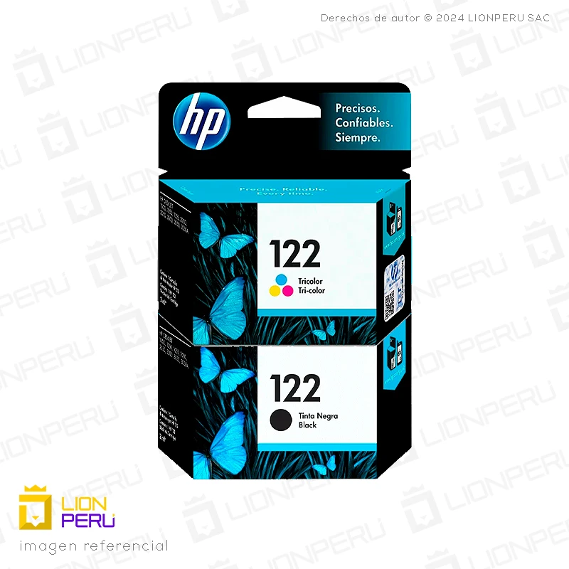 Tinta HP 122 Cartuchos Originales Pack Completo