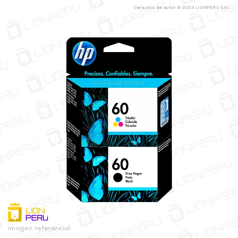 Tinta HP 60 Cartuchos Originales Pack Completo