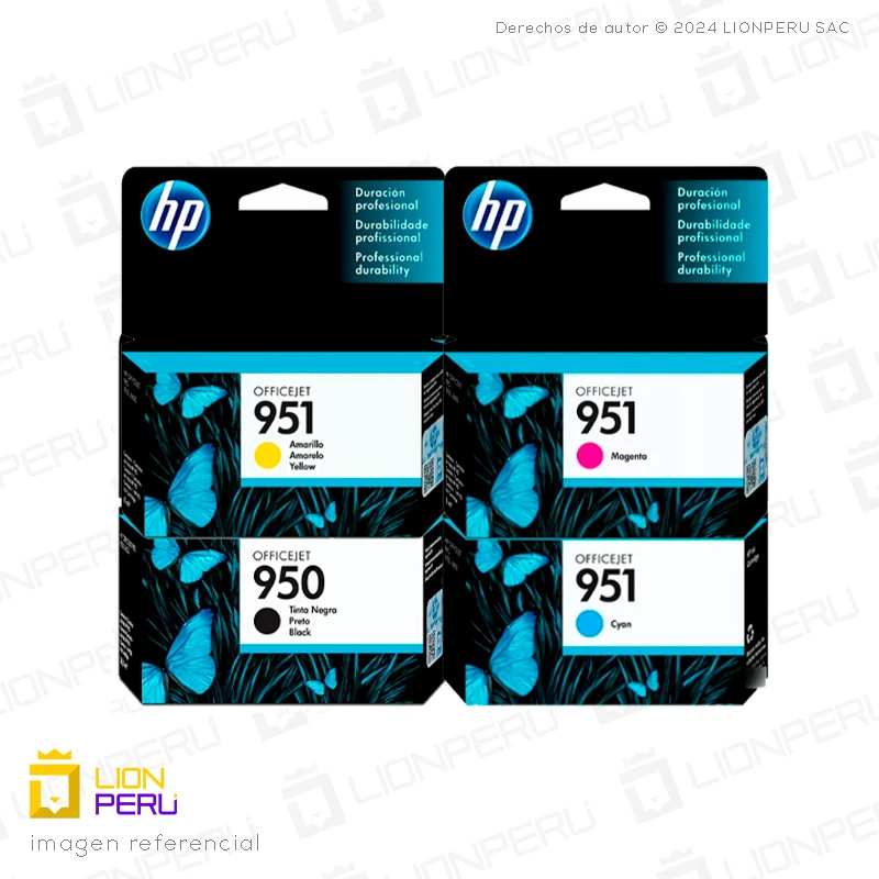 Tinta HP 950, 951 Cartucho Original Pack Completo