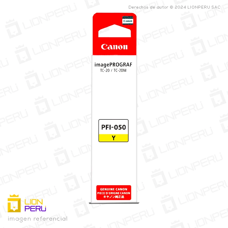 Tinta Canon PFI-050 Botella Original Amarillo