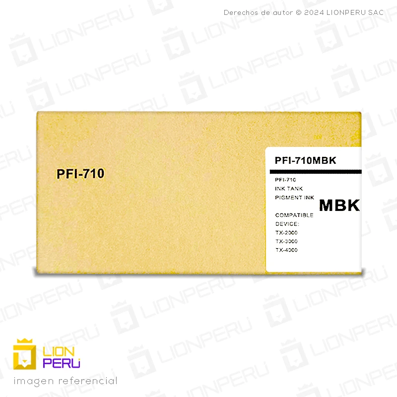 Tinta Canon PFI-710MBK Negro Mate Cartucho Original