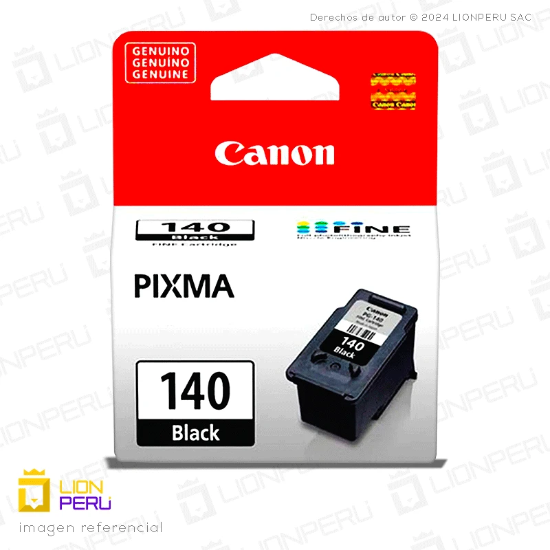 Tinta Canon PG-140 Cartucho Original Negro