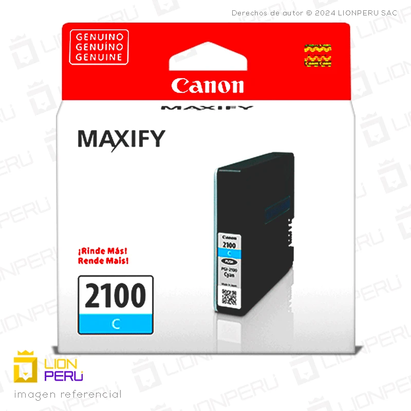 Tinta Canon PGI-2100 Cartucho Original Cyan