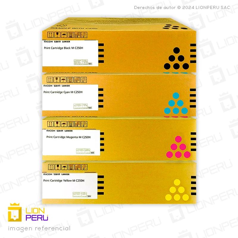 Toner Ricoh M C250H, Cartucho Original Pack Completo