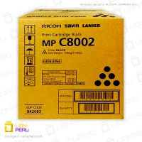 Toner Ricoh 842083, MP C8002 Cartucho Original Black