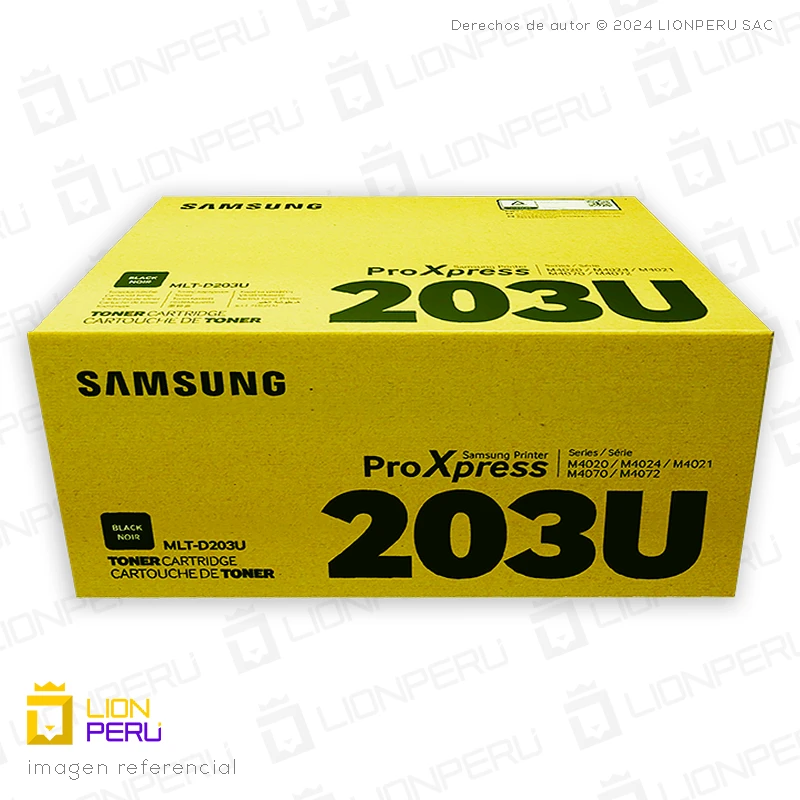 Toner Samsung MLT-D203U, 203U Cartucho Original Black
