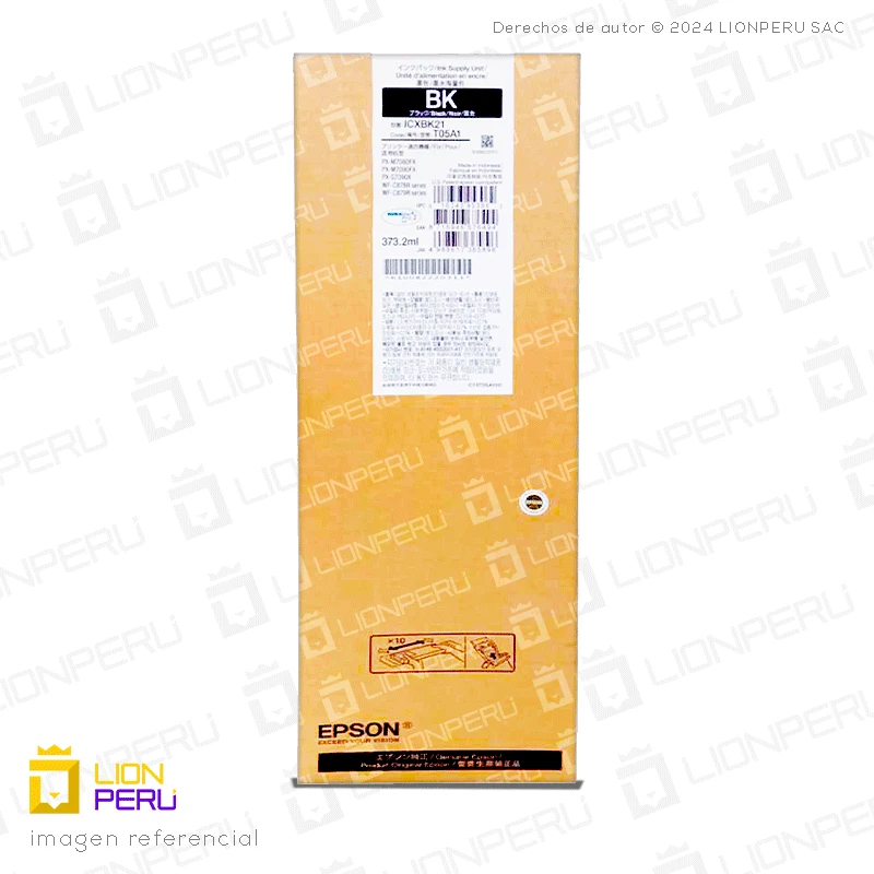 Tinta Epson T05A100, T05A1 Bolsa Original Negro