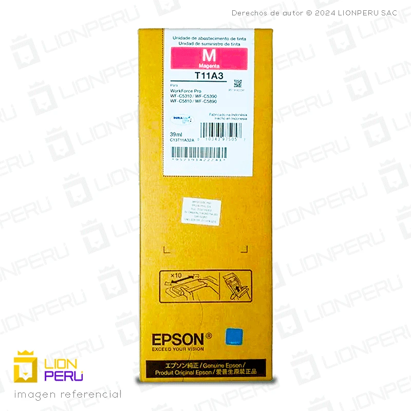 Tinta Epson T11A320, T11A3 Bolsa Original Magenta