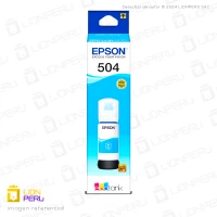 Tinta Epson T504220, T5042 Botella Original Cyan