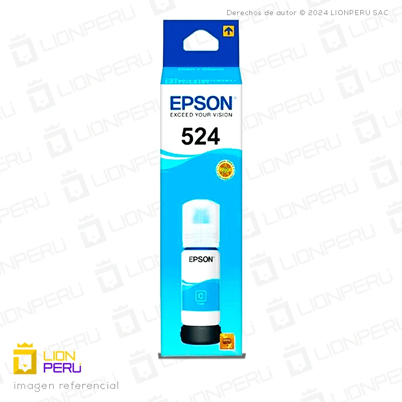 Tinta Epson T524220, T5242 Botella Original Cyan