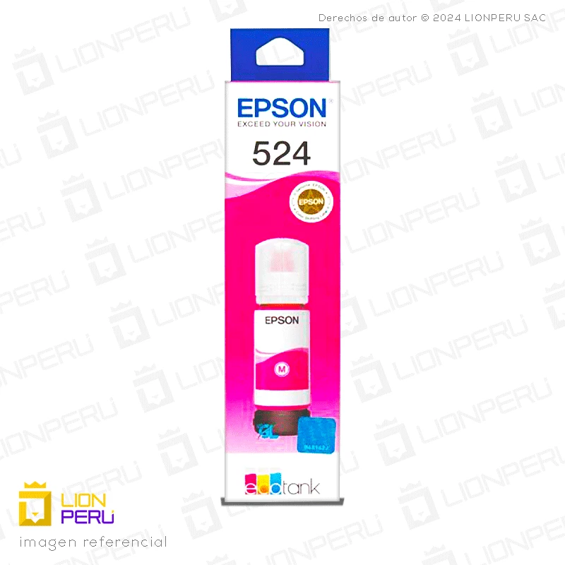 Tinta Epson T524320, T5243 Botella Original Magenta