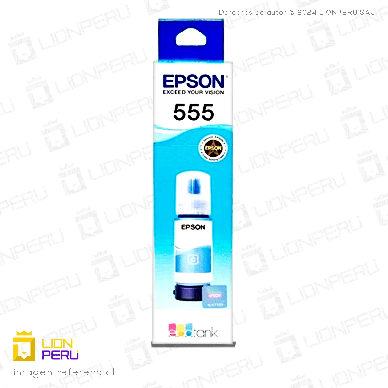 Tinta Epson T555220, T5552 Botella Original Cyan