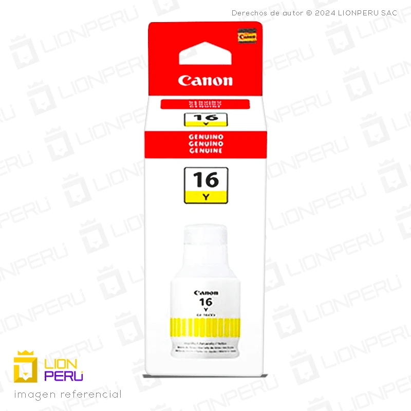 Tinta Canon GI-16 Botella Original Amarillo