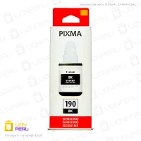 Tinta Canon GI-190BK Botella Original Negro