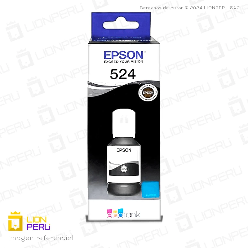 Tinta Epson T524120, T5241 Botella Original Negro