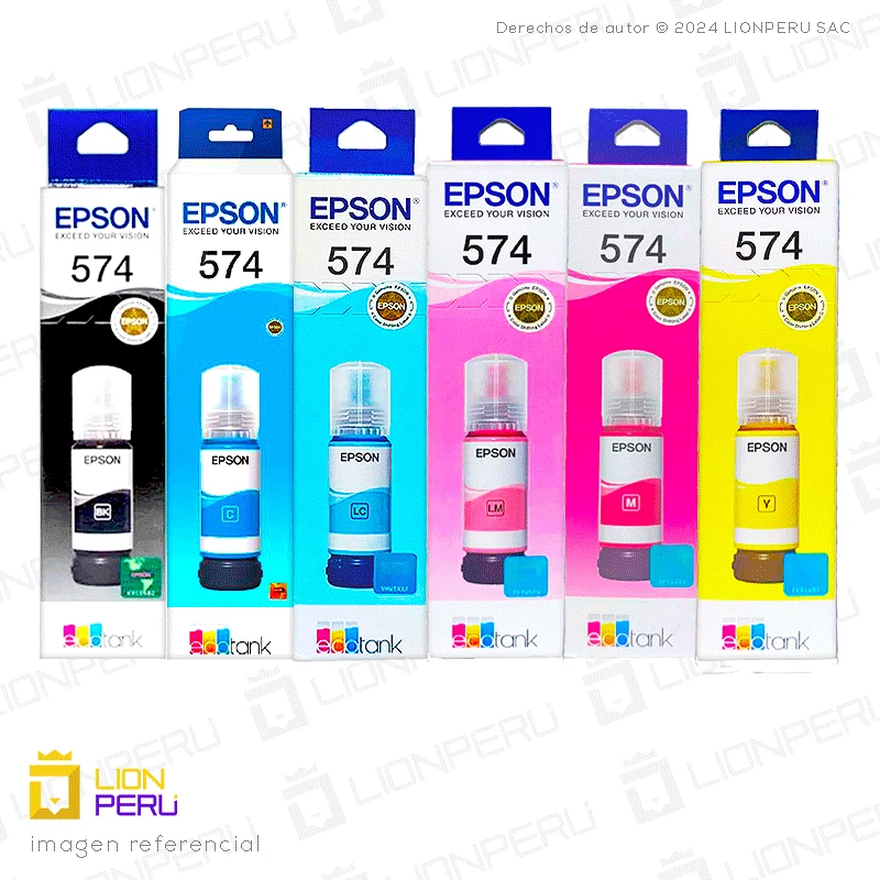 Tinta Epson T574, 574 Botella Original Pack Completo