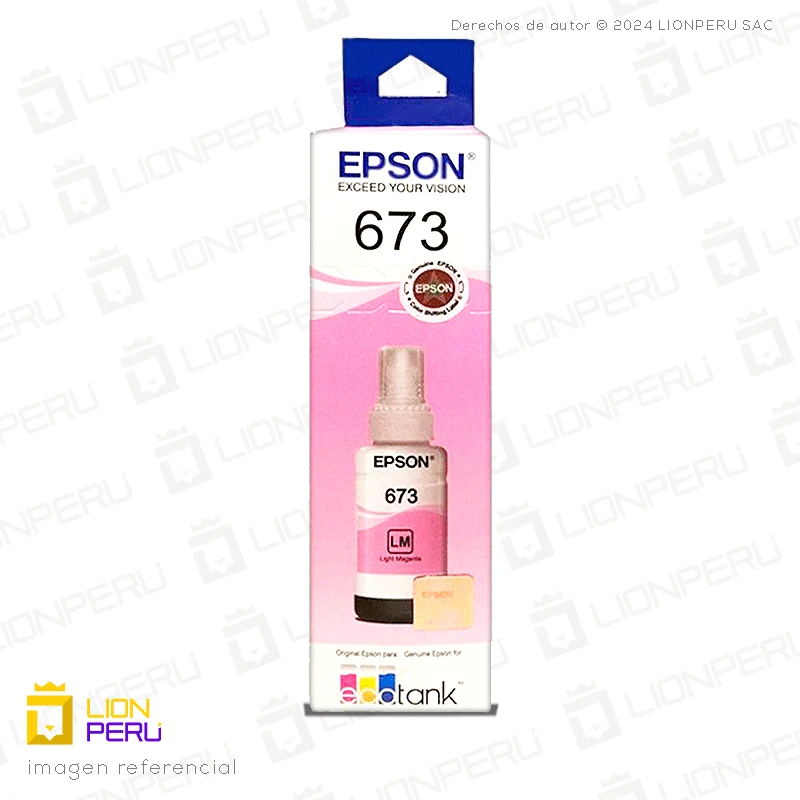 Tinta Epson T673620, T6736 Botella Original Magenta Claro