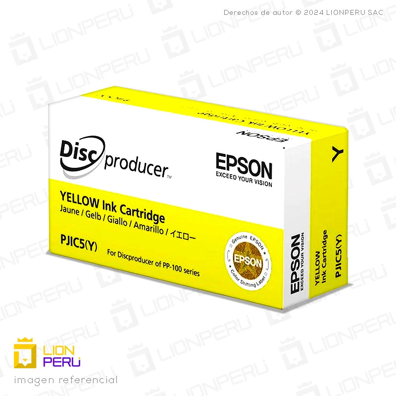 Tinta Epson C13S020451, C13S02 Amarillo Original