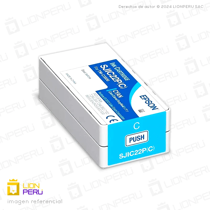 Tinta Epson C33S020581, C33S020 Cyan Original