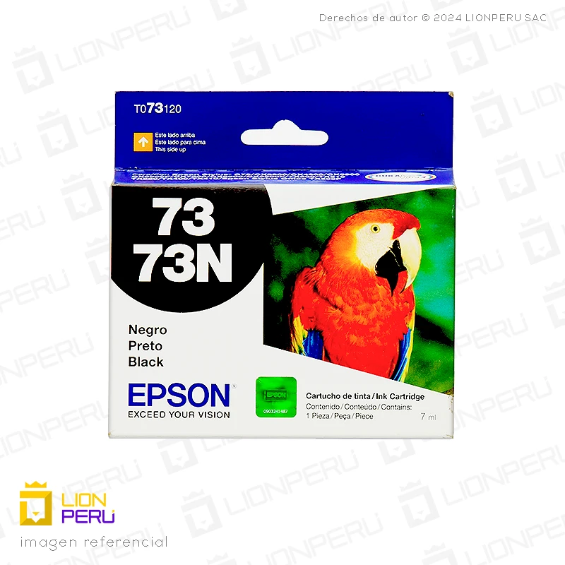 Tinta Epson T073120, T0731 Negro Original
