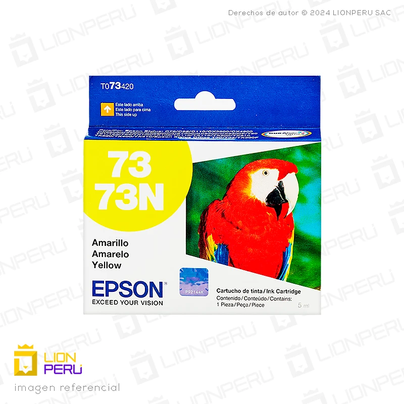 Tinta Epson T073420, T0731 Amarillo Original