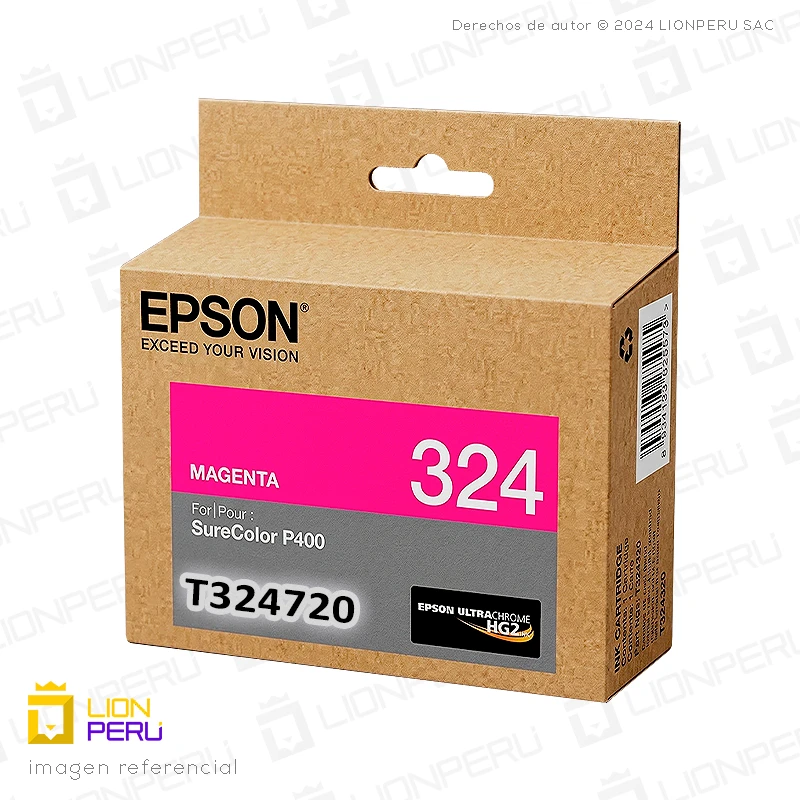 Tinta Epson T324720, T324 Rojo Original