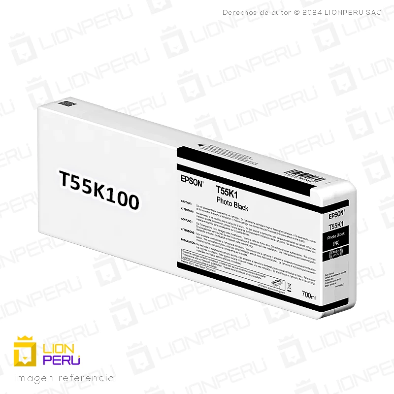 Tinta Epson T55K100, T55K Negro Foto Original