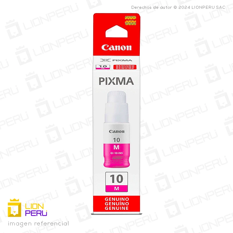 Tinta Canon GI-10M Botella Original Magenta