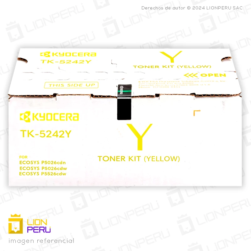 Toner Kyocera TK-5242Y Cartucho TK5242Y Original Amarillo