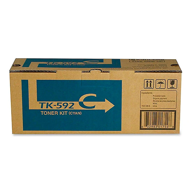 Toner Kyocera TK-592C Cartucho TK592C Original Cyan