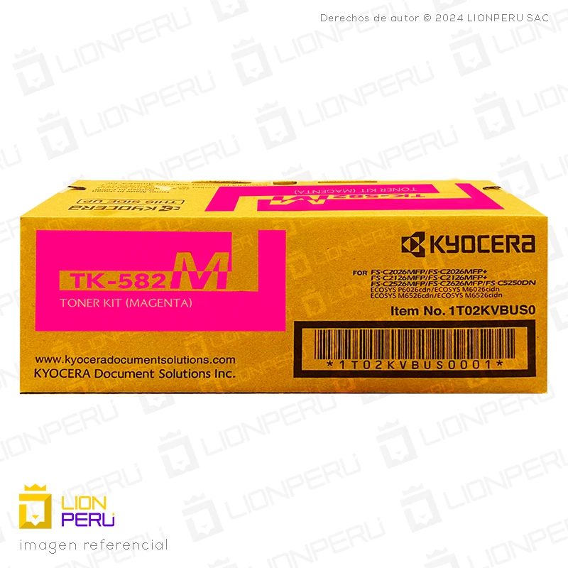 Toner Kyocera TK-592M Cartucho TK592M Original Magenta