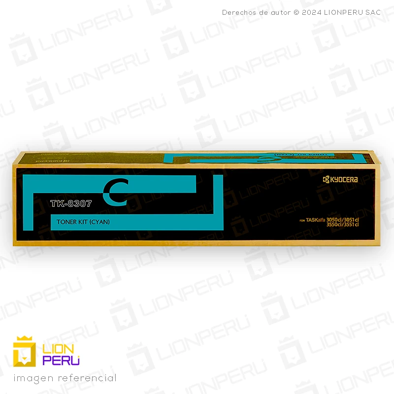 Toner Kyocera TK-8307C Cartucho TK8307C Original Cyan