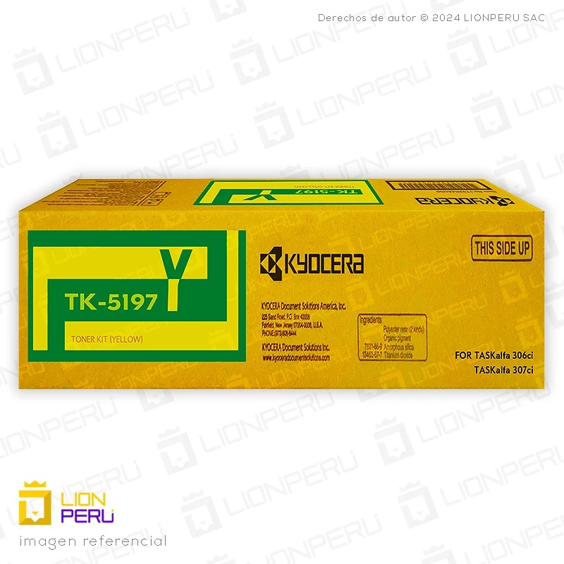 Toner Kyocera TK-5197Y Cartucho TK5197Y Original Amarillo