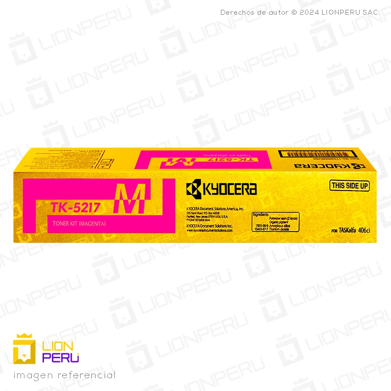 Toner Kyocera TK-5217M Cartucho TK5217M Original Magenta