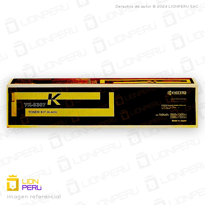 Toner Kyocera TK-8307K Cartucho TK8307K Original Black