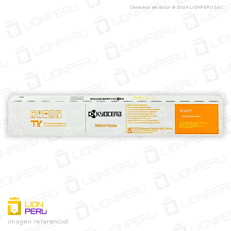 Toner Kyocera TK-8377Y Cartucho TK8377Y Original Yellow