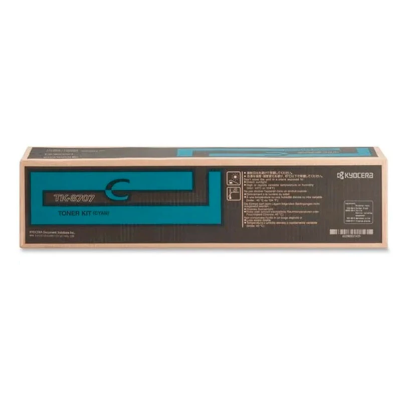 Toner Kyocera TK-8707C Cartucho TK8707C Original Cyan