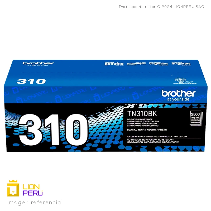 Toner Brother TN310BK Cartucho TN-310BK Black