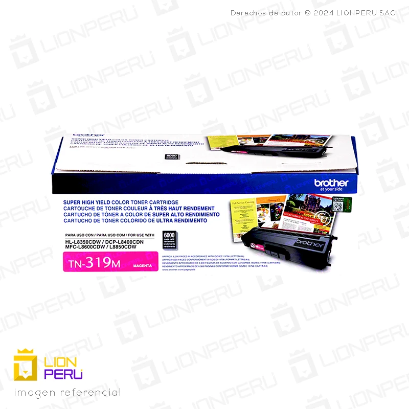 Toner Brother TN319M Cartucho TN-319M Magenta