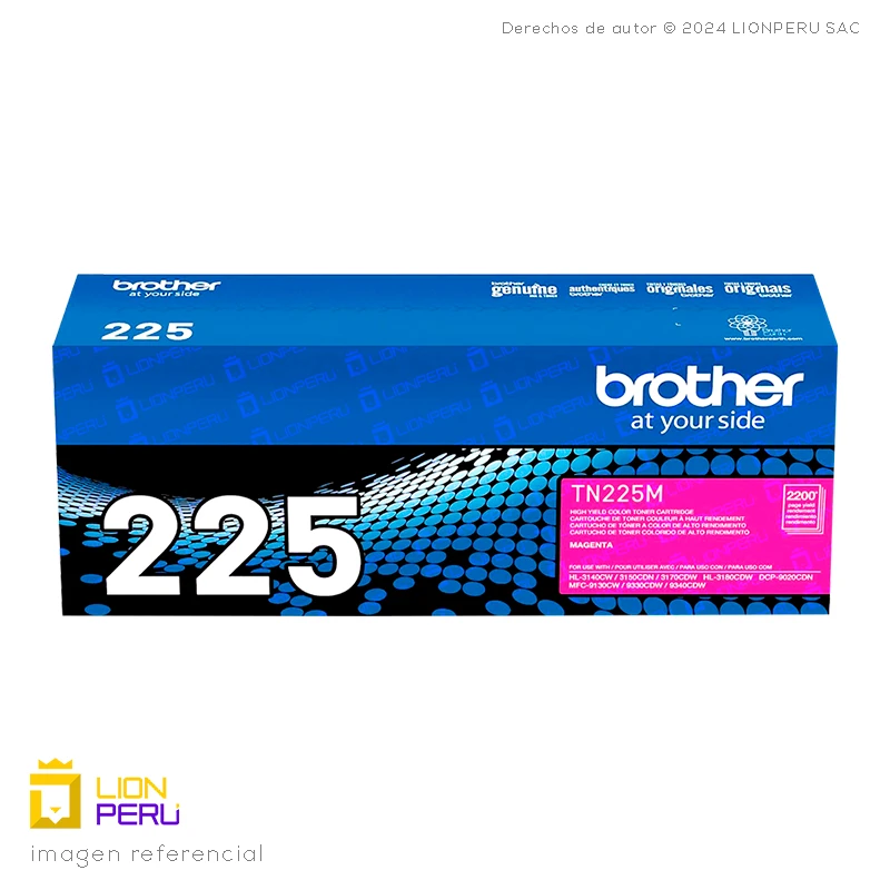 Toner Brother TN225M Cartucho TN-225M Magenta