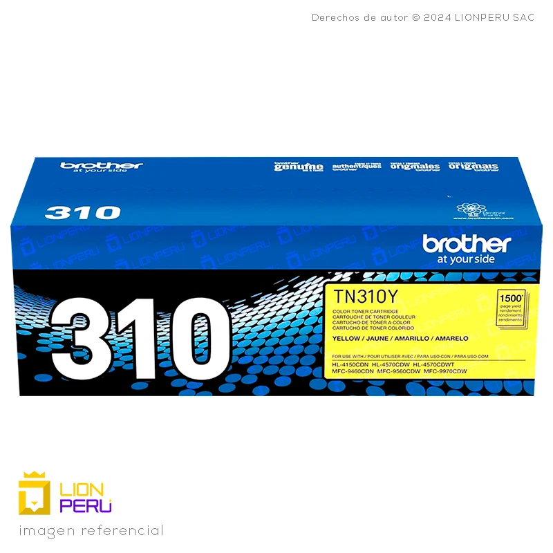 Toner Brother TN310Y Cartucho TN-310Y Yellow