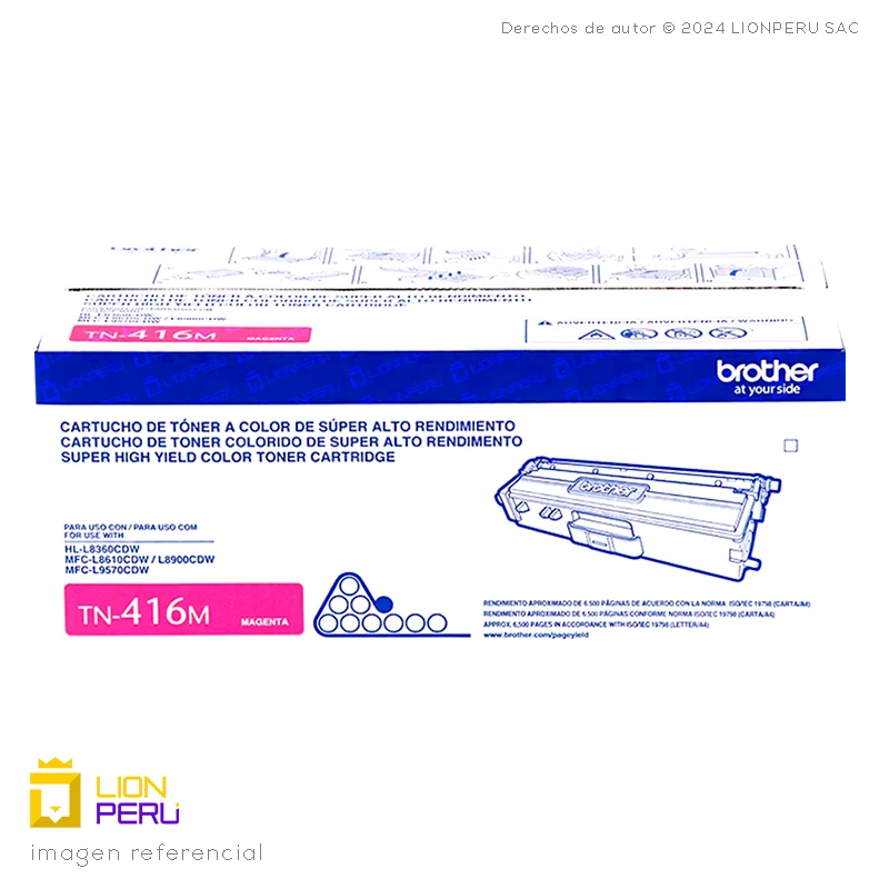 Toner Brother TN416M Cartucho TN-416M Original Magenta