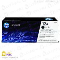 Toner HP 12A, Q2612A Cartucho Original Negro