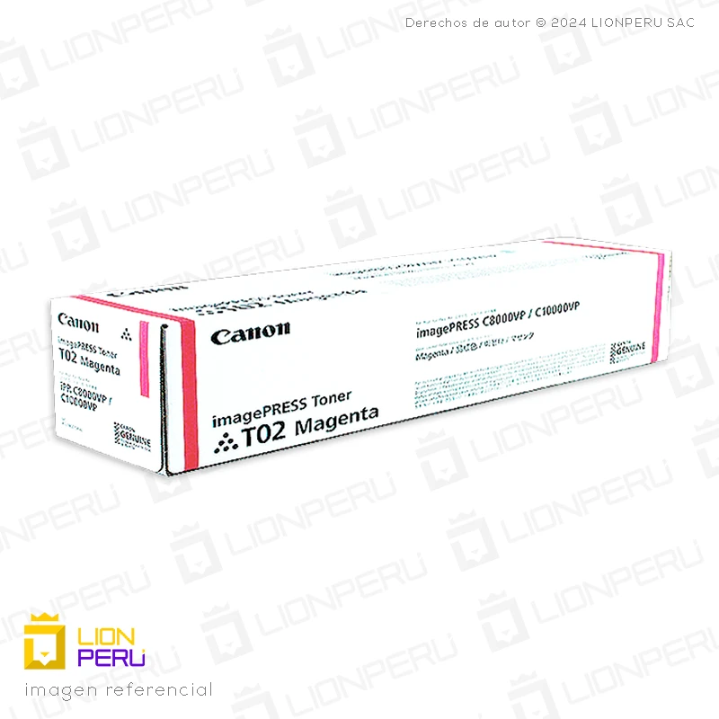 Toner Canon T02 Cartucho Original Magenta