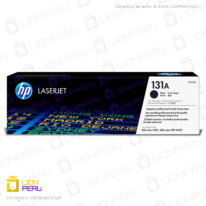 Toner HP 131A, CF210A Cartucho Original Negro